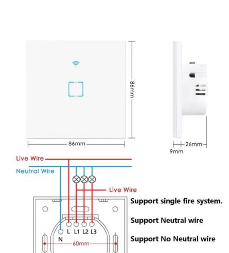 EWelink Smart Life Light Switch WiFi Touch Sensor Smart Switch Remote Control