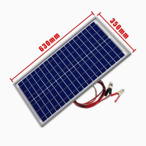 30W Solar Panel Poly 18V Solar Cell Panel ( 350 x 630 x 23 mm ) Panel only